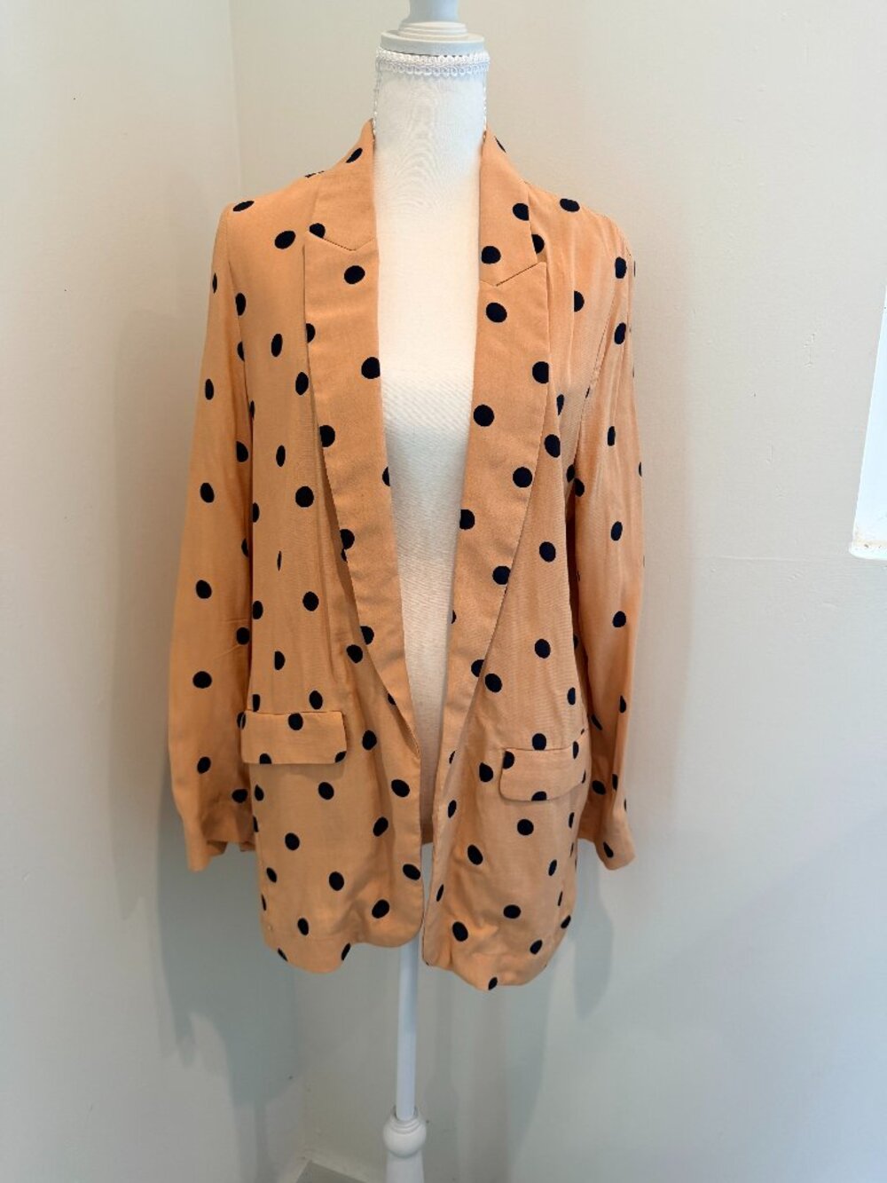 MNG Polka Dot Light‎ Weight Blazer Size S